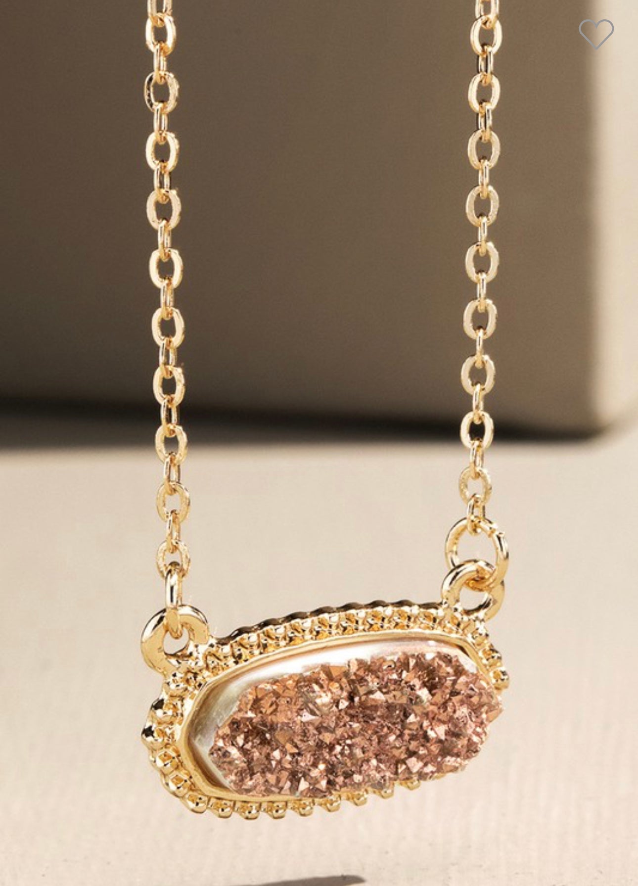 Rose gold inspired necklace