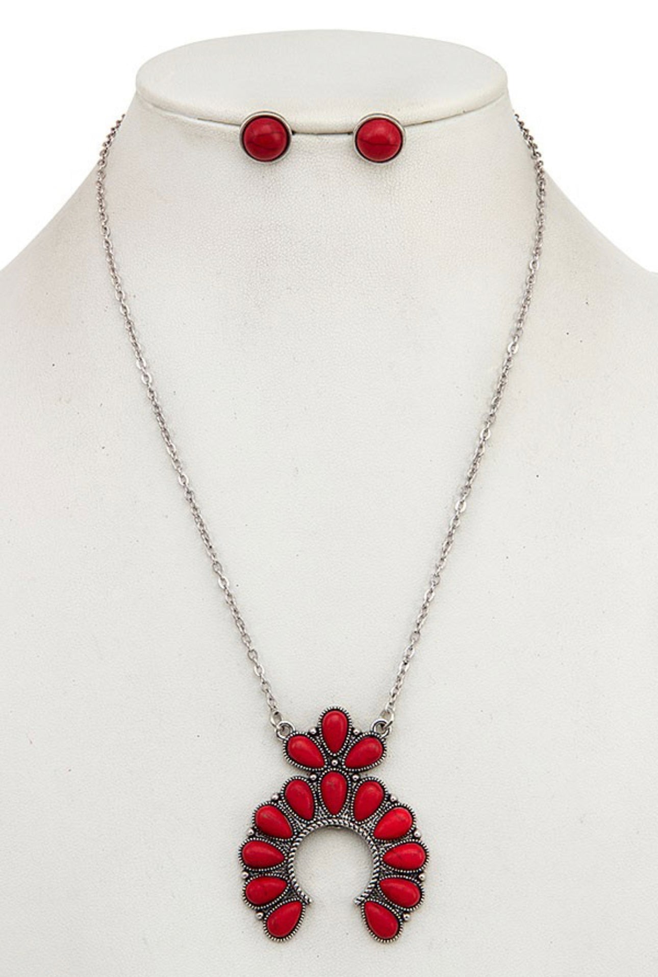 Red squash necklace set